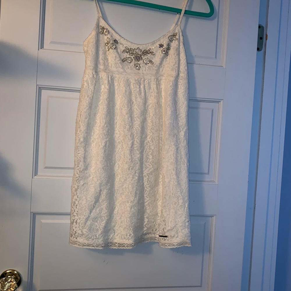 White Abercrombie and Fitch lace Dress